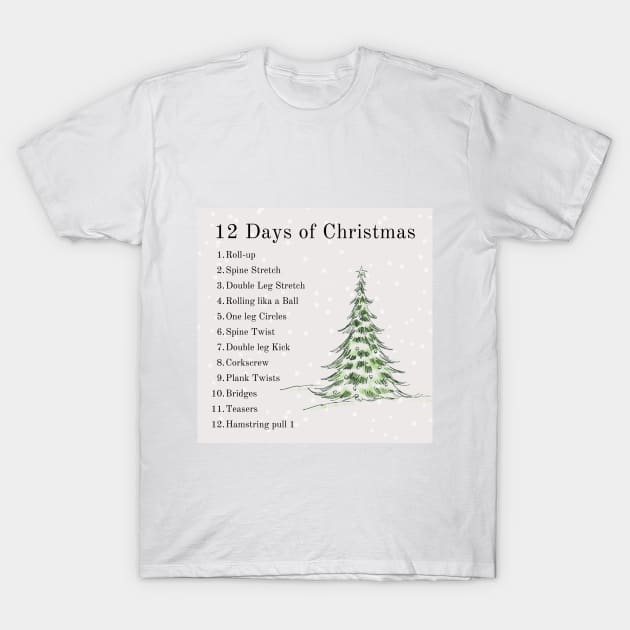 Pilates Christmas T-Shirt by create